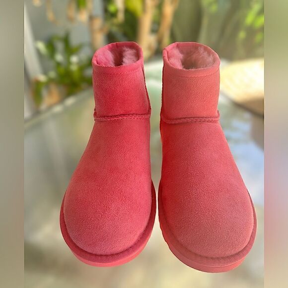 UGG Classic Mini II Pink Winter Boot Size 6 - Picture 4 of 14